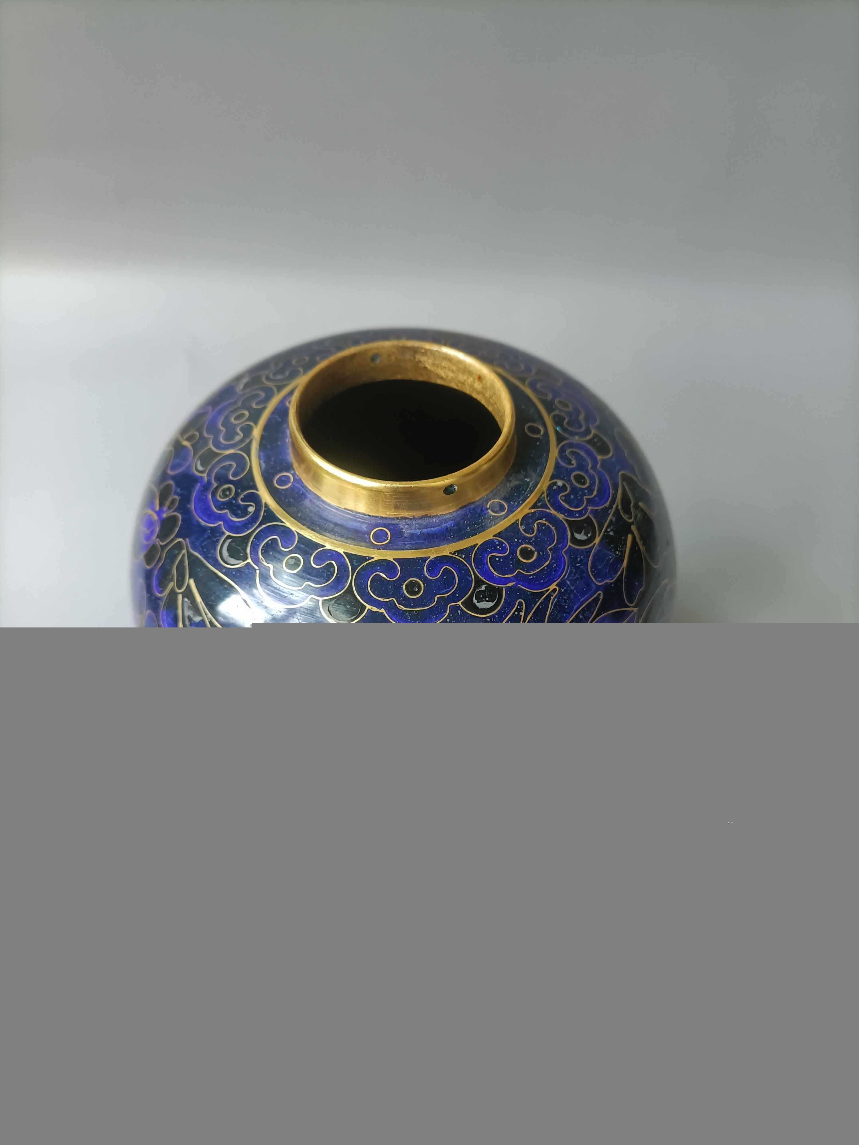 景泰蓝铜罐_【古董鉴定】_价格及图片(图1)